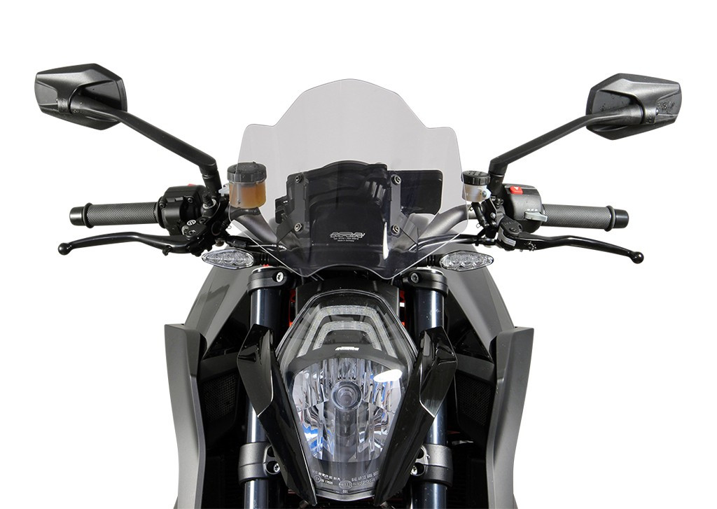 Szyba motocyklowa MRA KTM 1290 SUPER DUKE R 2013-2016, forma NRM, przyciemniana