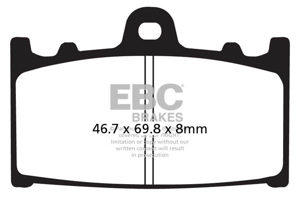 EBC Brakes Klocki hamulcowe EBC EPFA158HH Extreme Pro (kpl. na 1 tarcze)