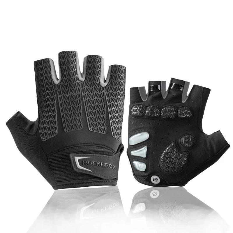 Rękawiczki rowerowe / sportowe ROCKBROS (S169-BGR) czarno- szare