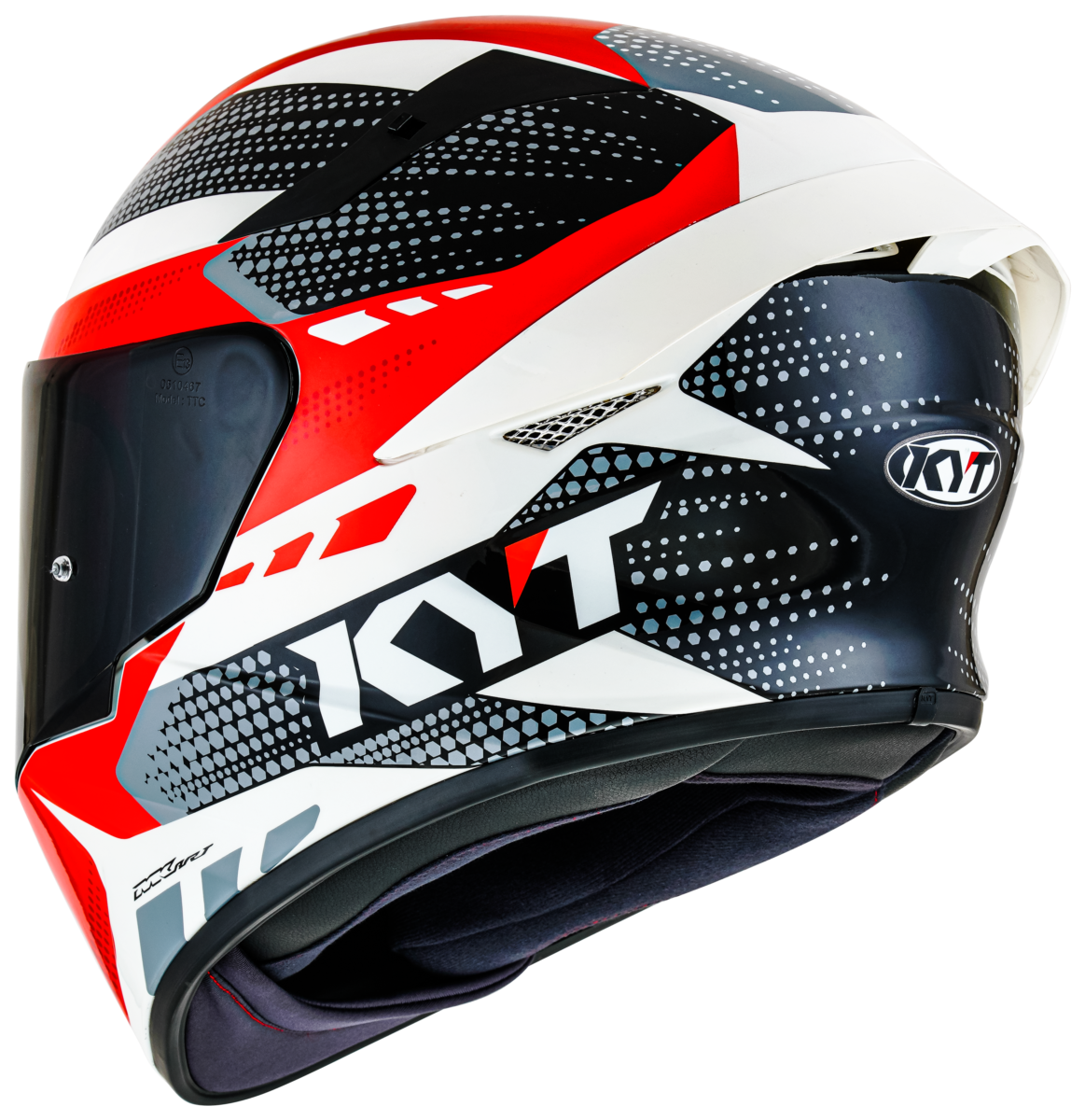 Kask Motocyklowy KYT TT-COURSE GEAR BLK/RED