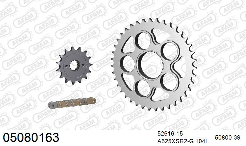 Zestaw napędowy AFAM do DUCATI 796 Monster, 796 Monster 20th Anniversary, 796 Monster 20th Anniversary ABS, 796 Monster ABS