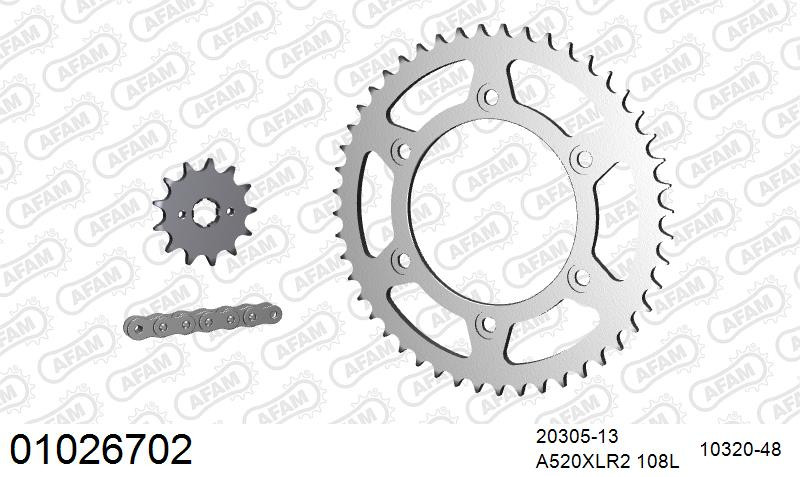 Zestaw napędowy AFAM do HONDA XR 250 R L,M,N,P,R,S