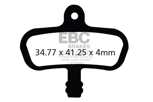 CFA440HH - Klocki hamulcowe rowerowe (spiekane) EBC Brakes