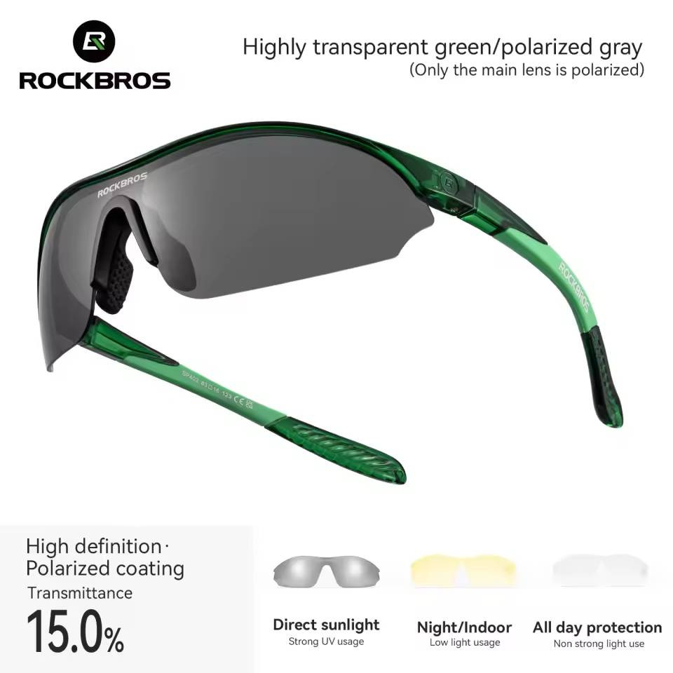 Okulary rowerowe, kolarskie, sportowe polaryzacyjne, wymienne szkła ROCKBROS 1423000604 SP402-4