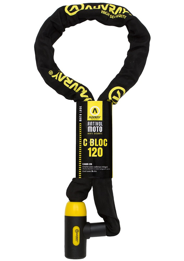 AUVRAY C-BLOC 120 łańcuch z zamkiem - długość 120cm, średnica 10mm
