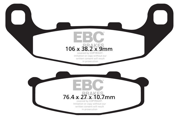EBC Brakes Klocki hamulcowe EBC FA141 (kpl. na 1 tarcze)