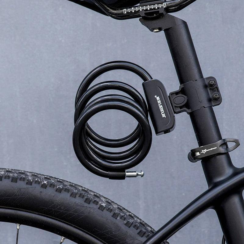 Zapięcie rowerowe, linka, na kluczyk ROCKBROS RKS515-BK czarne