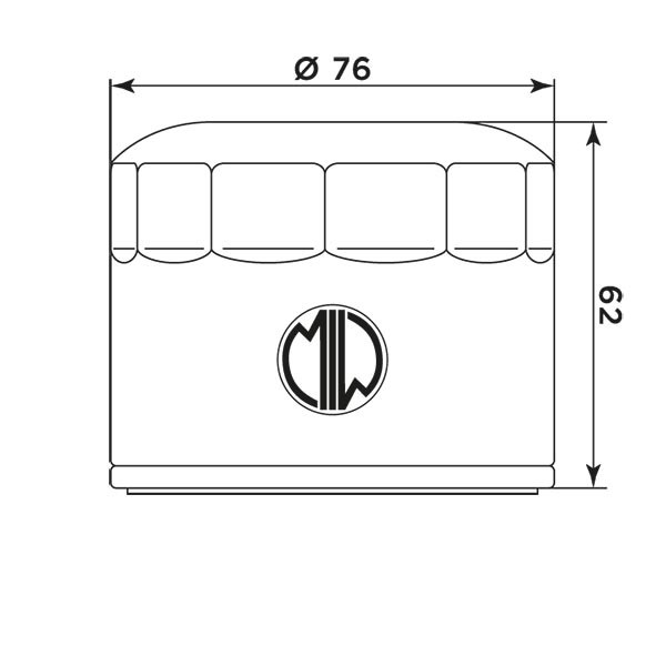 MIW Filtr Oleju B9004