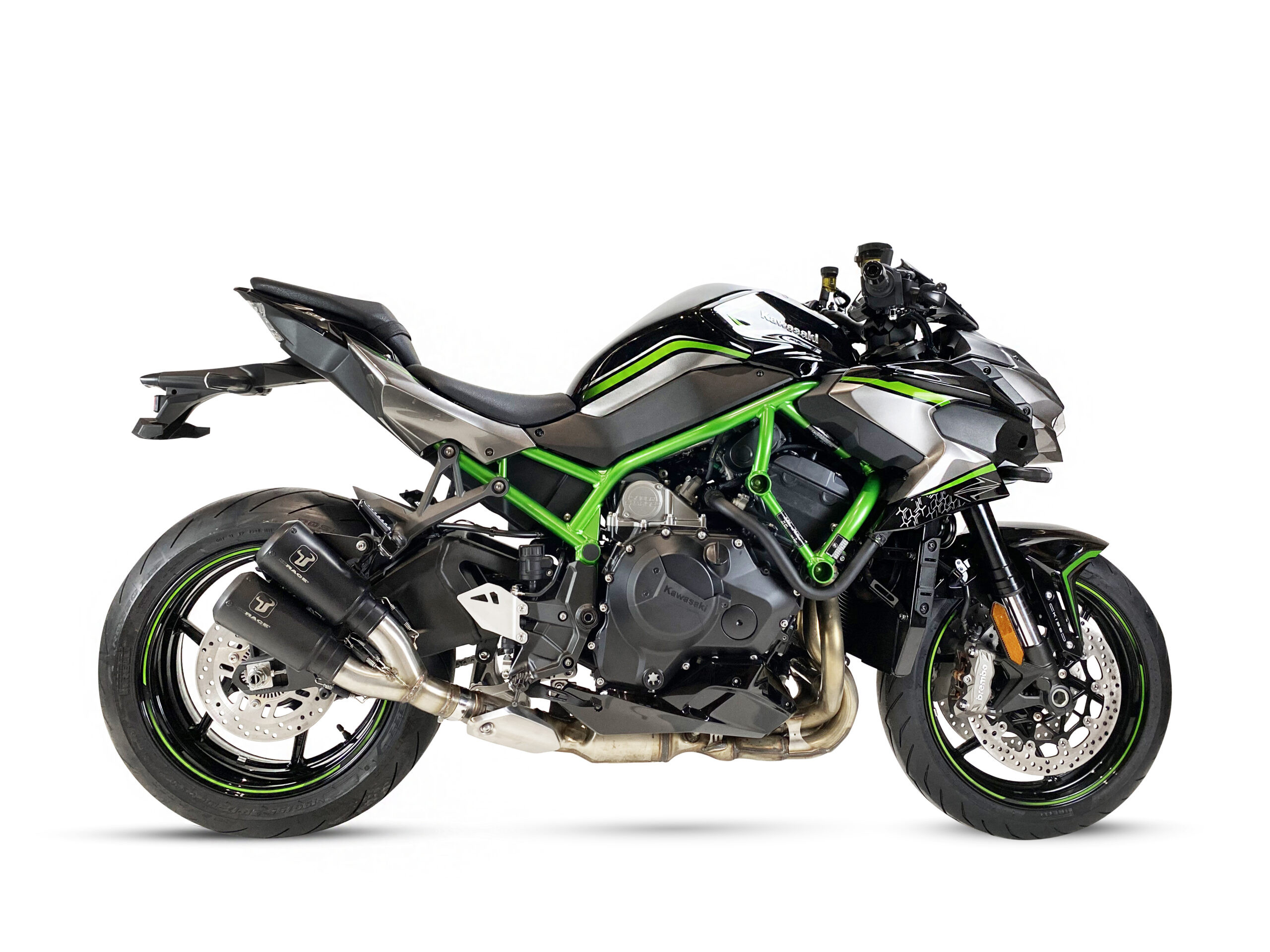 Tłumik IXRACE KAWASAKI Z H2 20-23 (ZRT00K,ZRT00P) typ MK2B DUAL MK2 SERIES BLACK