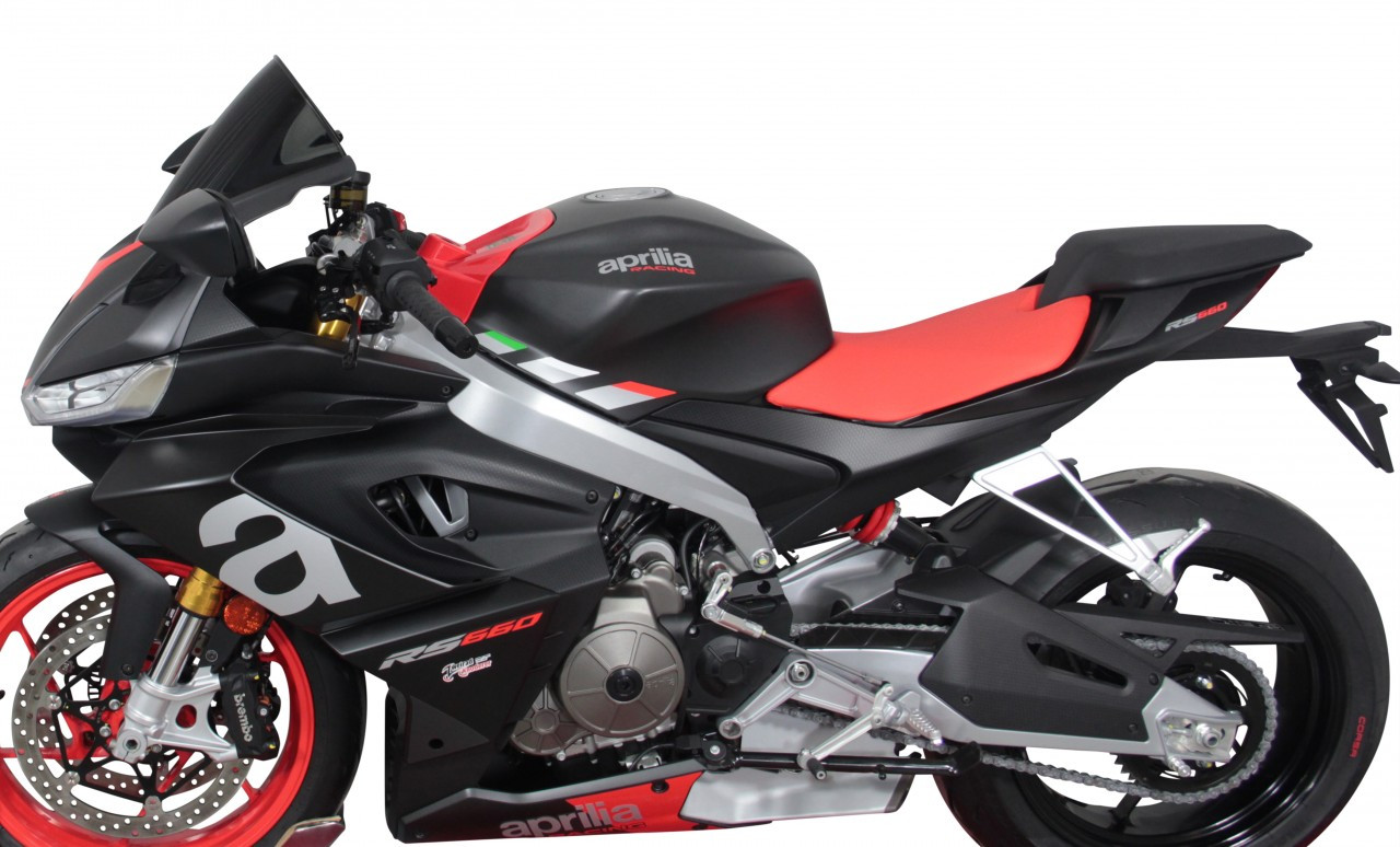 Szyba motocyklowa MRA APRILIA RS 660 2021-, forma R, czarna