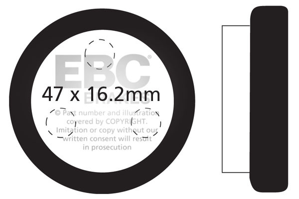 EBC Brakes Klocki hamulcowe EBC FA021 (kpl. na 1 tarcze)
