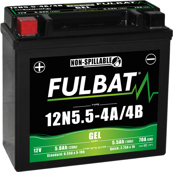 Akumulator FULBAT FUL GEL - 12N5.5-4A / 12N5.5-4B (Żelowy, bezobsługowy)