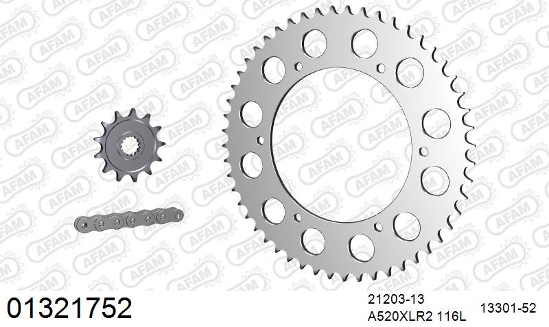 Zestaw napędowy AFAM do YAMAHA DT 200 WR, WR 200 B,D,E,F,G,J,H
