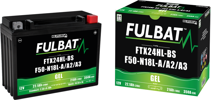 Akumulator FULBAT FUL GEL - FTX24HL-BS / F50-N18L-A / F50-N18L-A2 / F50-N18L-A3 / YTX24HL-BS / Y50-N18L-A / Y50-N18L-A2 / Y50-N1