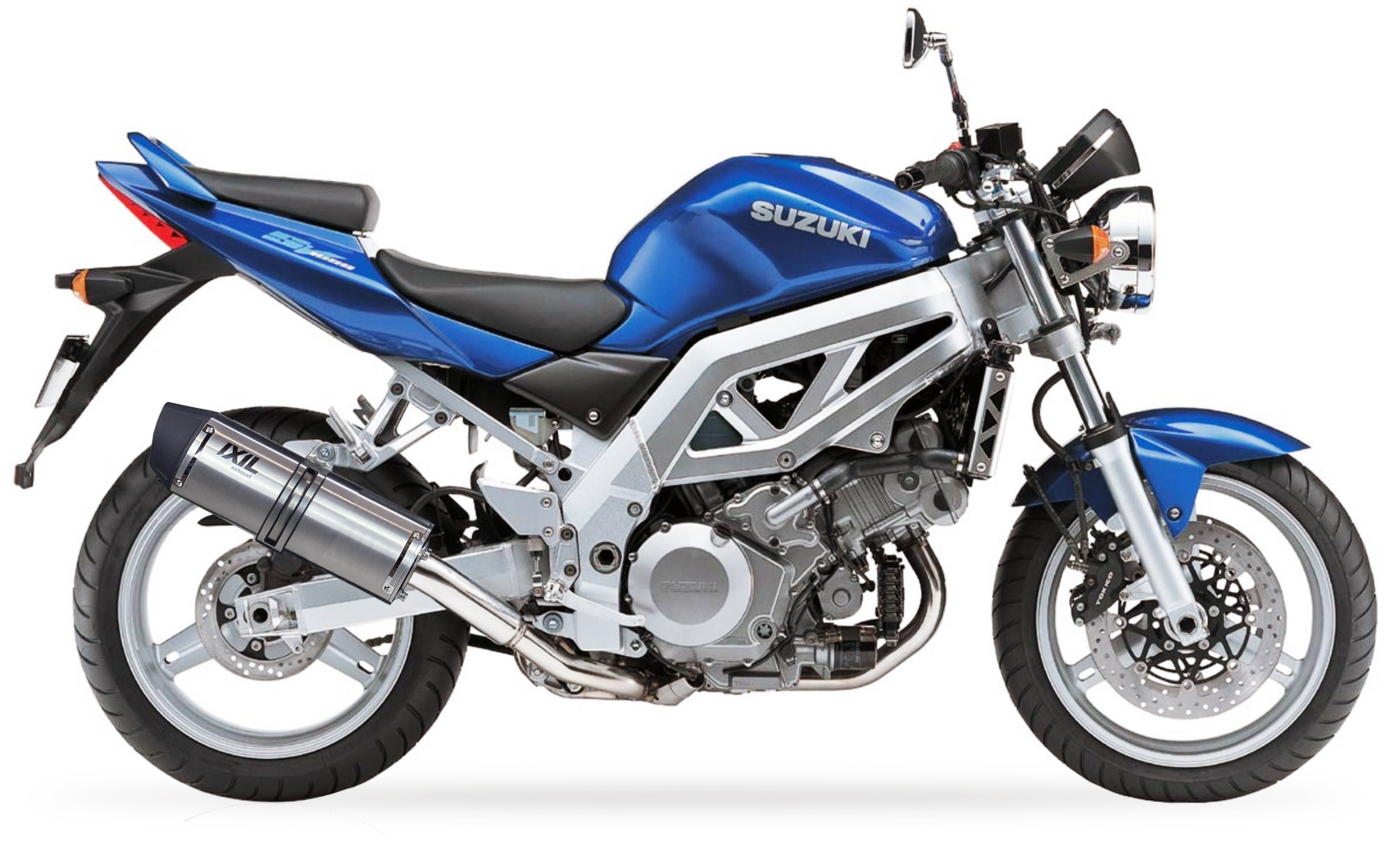 Tłumik prawy IXIL SUZUKI SV1000S - SV1000N 03-05 (BX) typ SOVE (waga: 3000g, długość: 423 mm.)