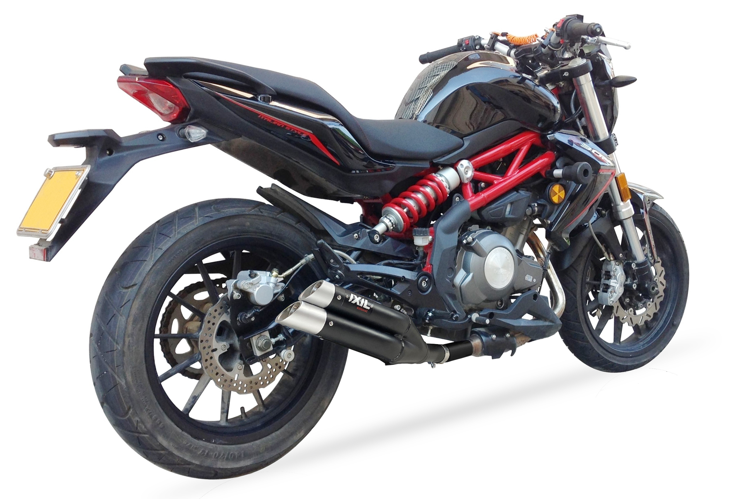 Tłumik IXIL BENELLI BJ 300 GS - BN 302 (P10) typ L3XB (waga: 3000g, długość: 370 mm., materiał: Inox AISI304, kolor: Anodized al