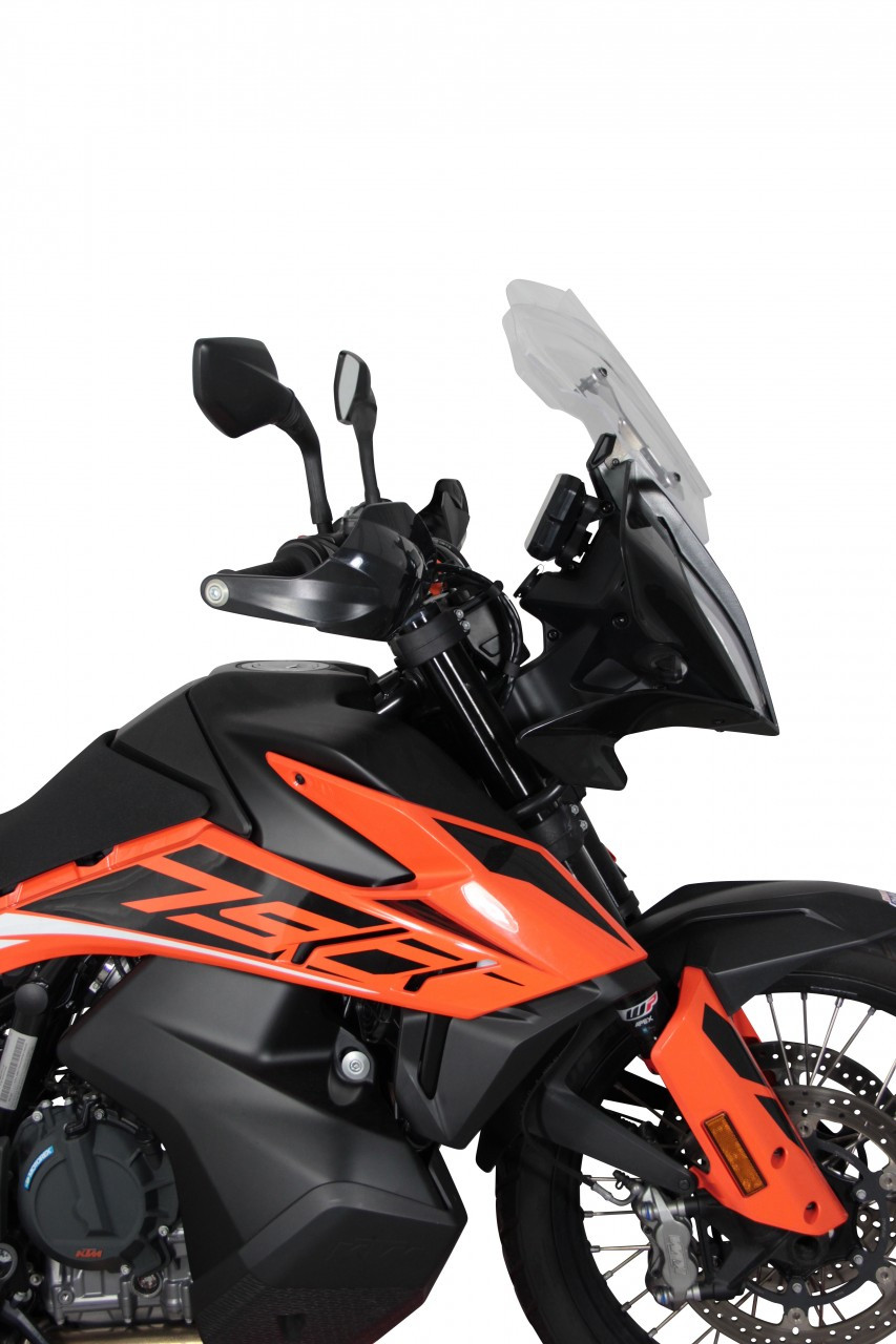 Szyba motocyklowa MRA KTM ADVENTURE 890 R 2018-2022, forma SPN, bezbarwna