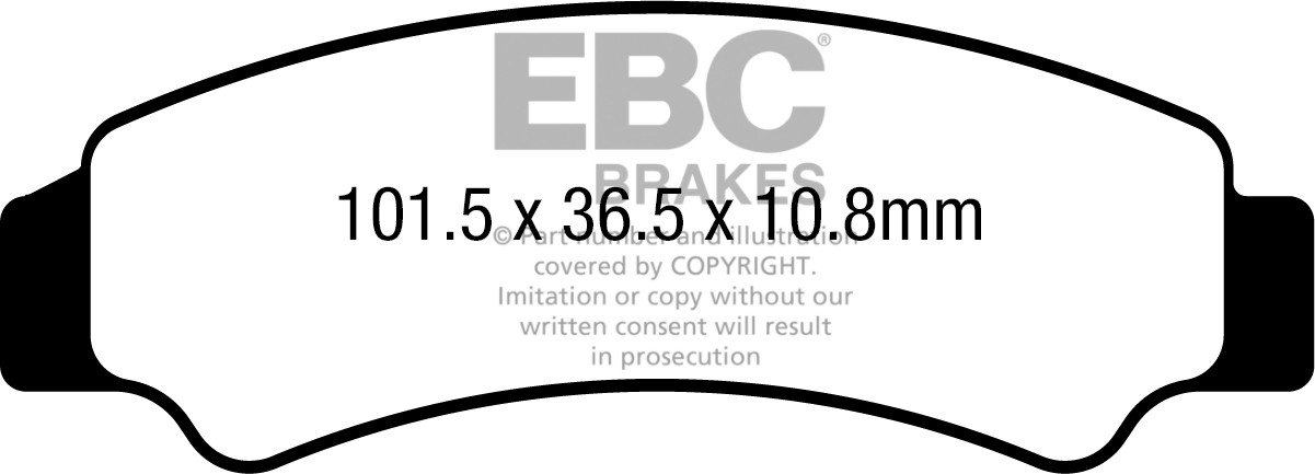 EBC Brakes Klocki hamulcowe EBC SXR726HH Side By Side Race Formula (kpl. na 1 tarcze)