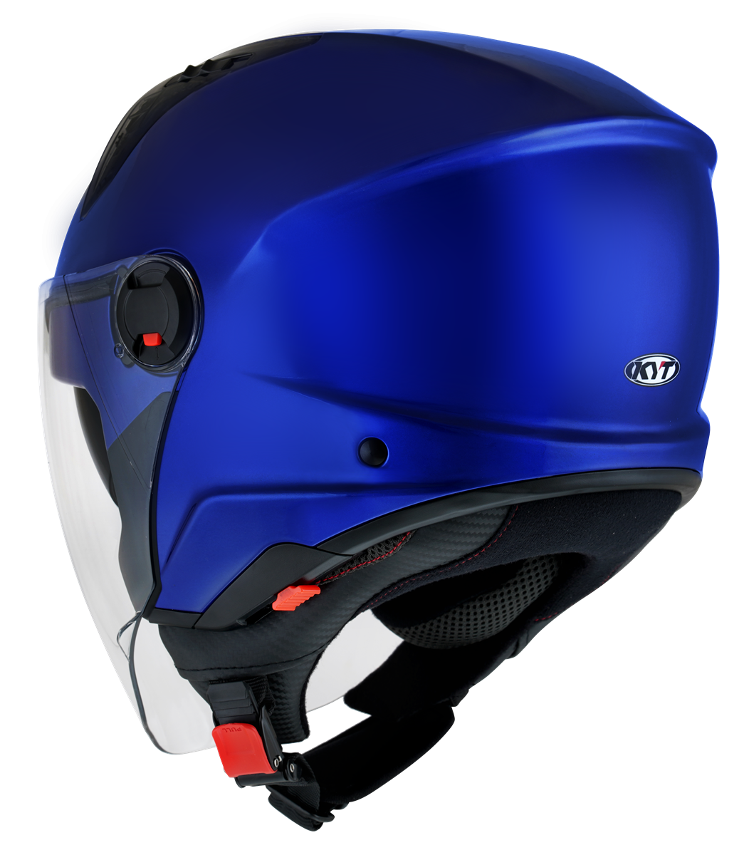 Kask Motocyklowy KYT D-CITY połysk niebieski metaliczny ECE/ONU 22-06