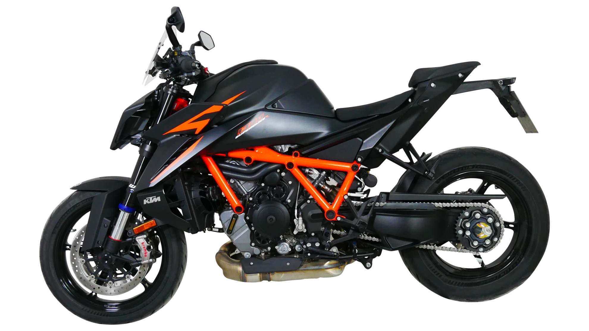 Szyba motocyklowa MRA KTM 1390 SUPERDUKE R 2024-, forma NSPM, bezbarwna