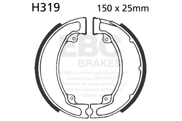 Szczęki hamulcowe EBC H319 (1 kpl.)