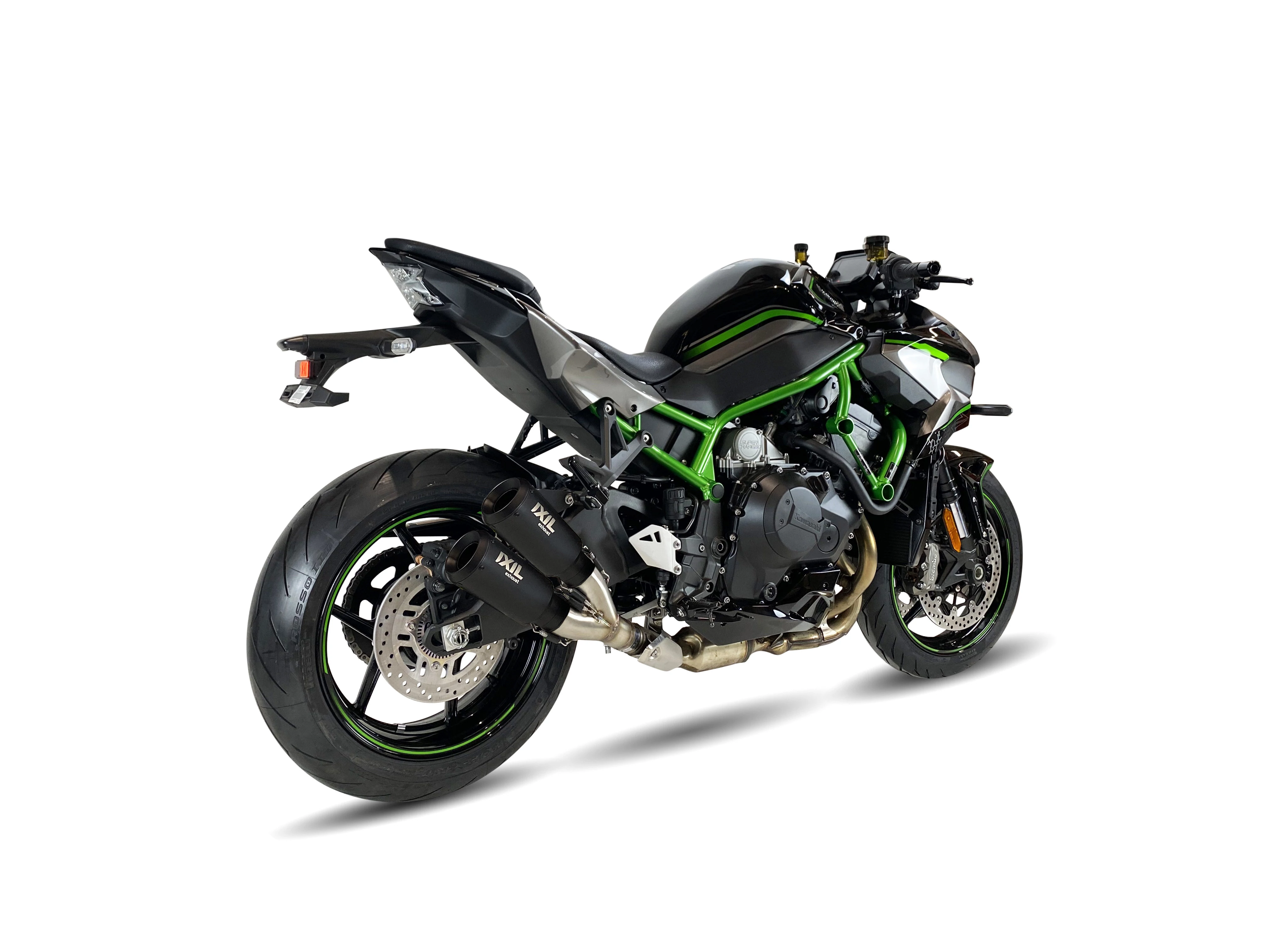 IXIL Tłumik KAWASAKI Z H2 / SE 20-25 (ZRT00K ZRT00P) typ 2RB SLIP ON - DUAL RACE XTREM BLACK