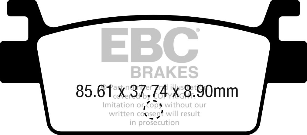 Klocki hamulcowe EBC SFA719 skuterowe (kpl. na 1 tarcze)