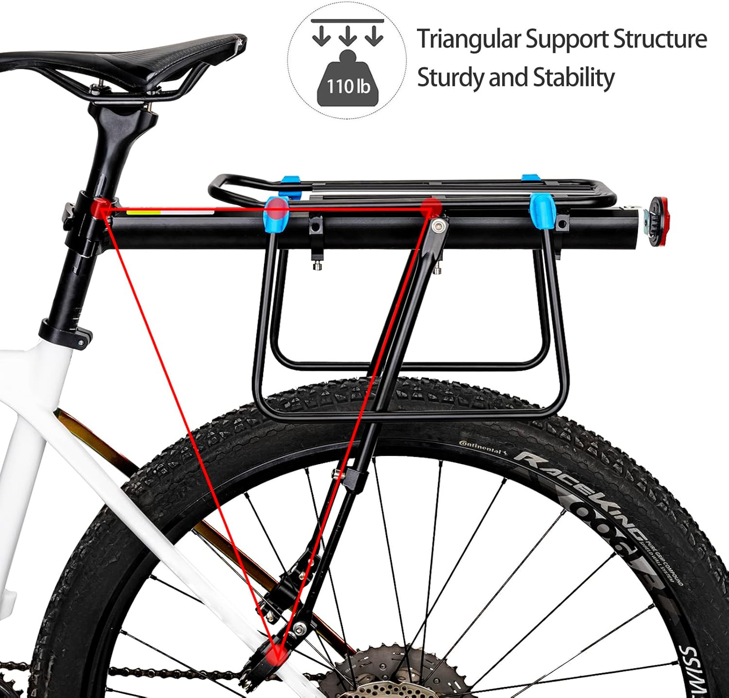 Bagażnik rowerowy ROCKBROS aluminium (HJ10011)