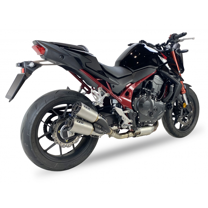 Tłumik IXIL HONDA CB 750 HORNET 2023 (RH12) typ 2RC (waga: 800 x2g, długość: 230 mm., materiał: Inox AISI304, kolor: Bright resi