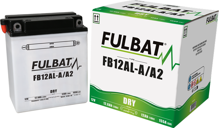 Akumulator FULBAT FUL DRY - FB12AL-A / FB12AL-A2 / YB12AL-A / YB12AL-A2 (suchy, obsługowy, kwas w zestawie)