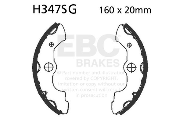 Szczęki hamulcowe nacinane EBC H347SG (1 kpl.)