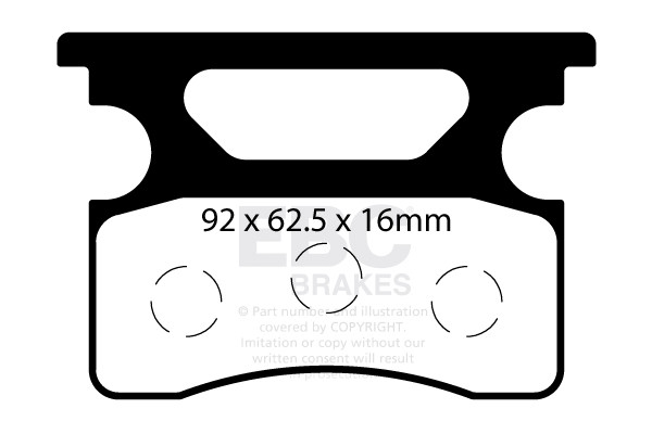 EBC Brakes EBC Klocki kartingowe FA548 (1 kpl. na tarczę)
