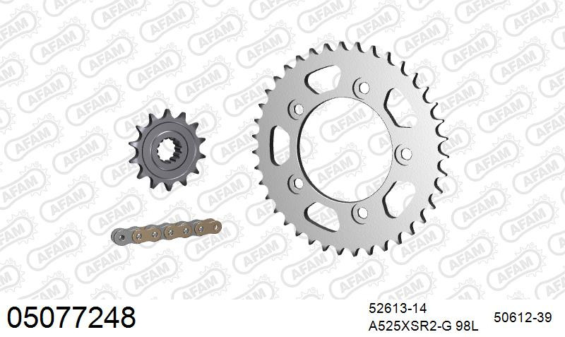 Zestaw napędowy AFAM do DUCATI 749 Dark, 749 Monoposto-Biposto, 749 R, 749 S