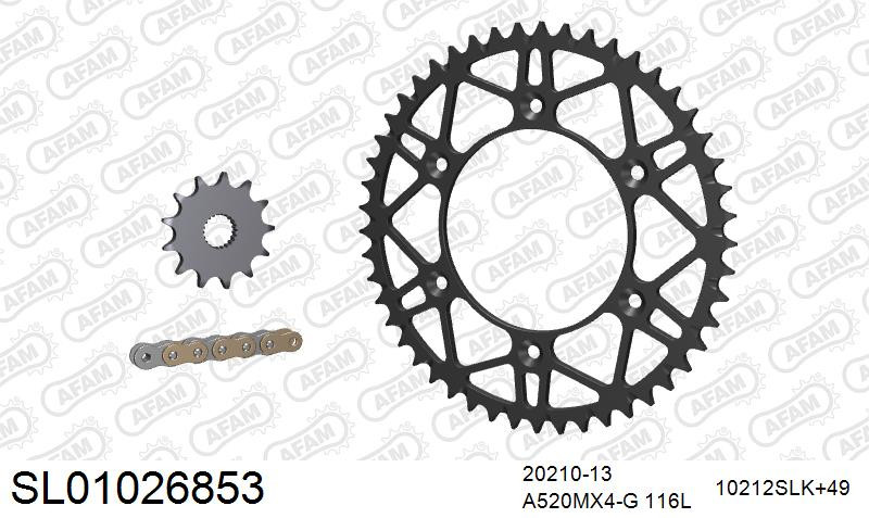 Zestaw napędowy AFAM do HONDA CRF 250 R B,B,C,C,D,E,F,F,G,G,H