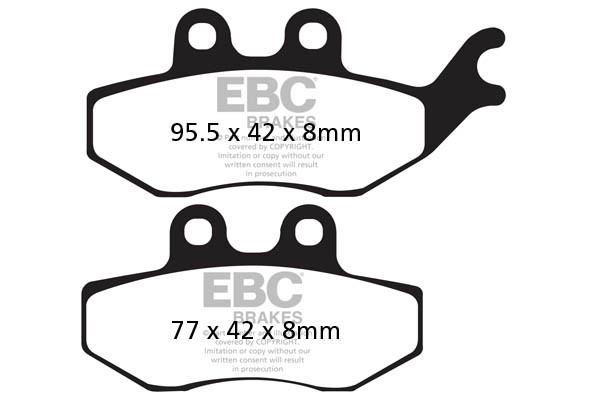EBC Brakes Klocki hamulcowe EBC SFA374 skuterowe (kpl. na 1 tarcze)