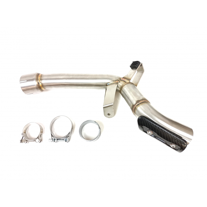 Tłumik IXIL QJ MOTOR SRT 800 typ DKAT (waga: 1160g, długość: , materiał: Inox AISI304, kolor: Matt polished) DKAT - MID PIPE - C