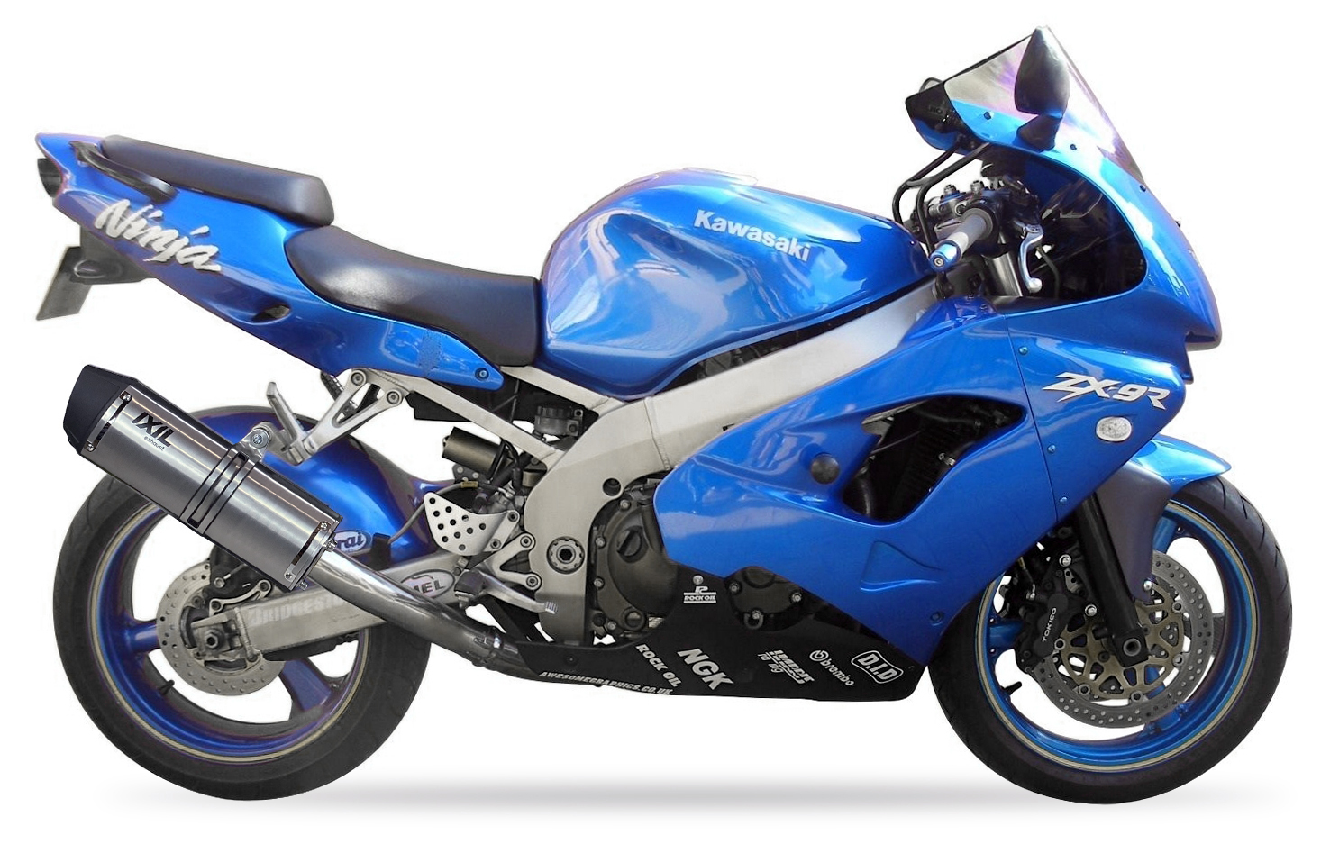 Tłumik IXIL KAWASAKI ZX-9 R NINJA 98-01 (ZX900C) typ SOVE (waga: 3000g, długość: 423 mm., materiał: Inox AISI304, kolor: Black p