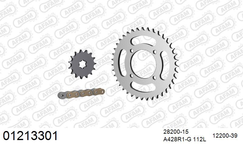Zestaw napędowy AFAM do YAMAHA RD 125 DX