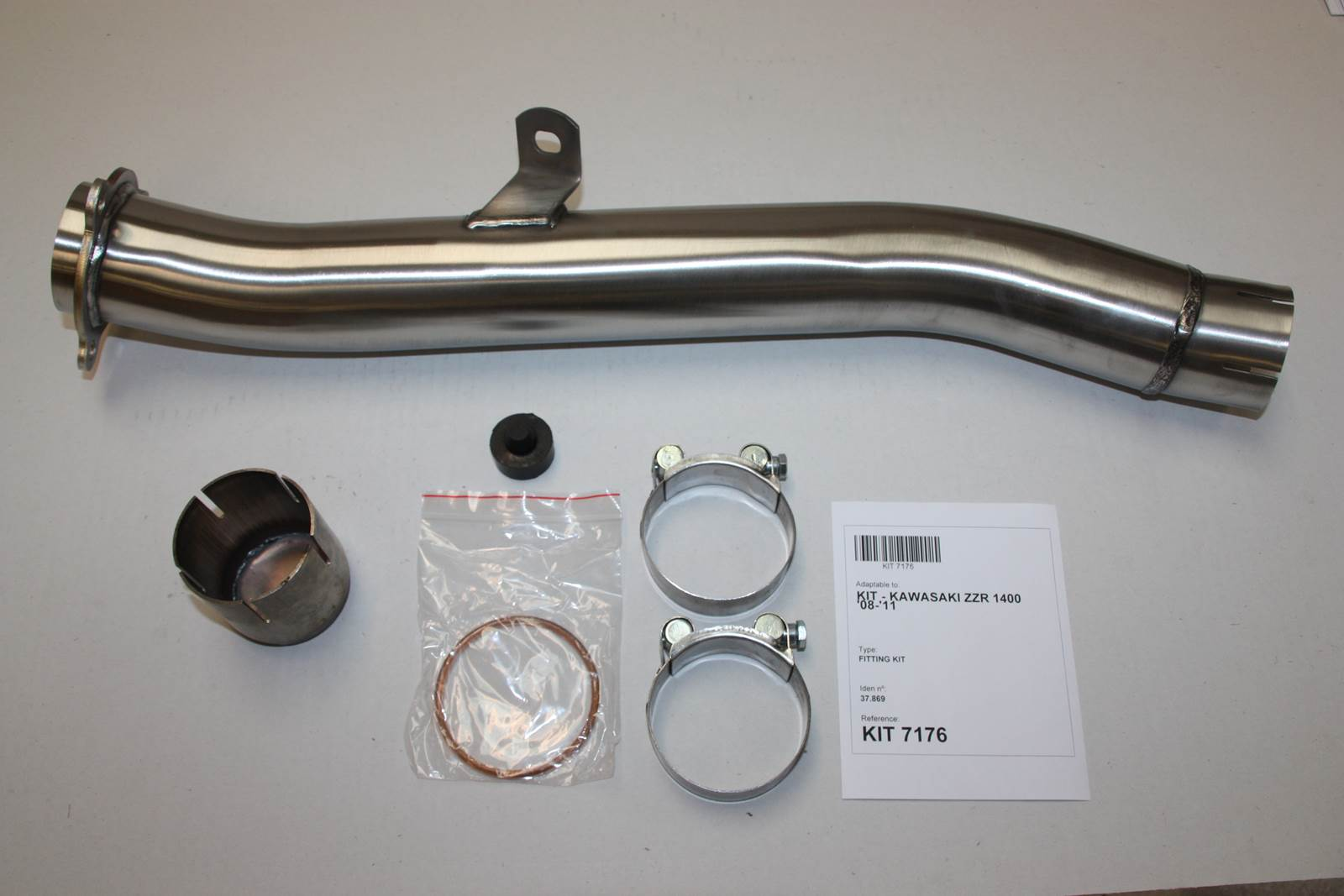 Tłumik IXIL KAWASAKI ZZR 1400 08-11 typ SOVE (waga: 3000g, długość: 423 mm., materiał: Inox AISI304, kolor: Black painted) SLIP