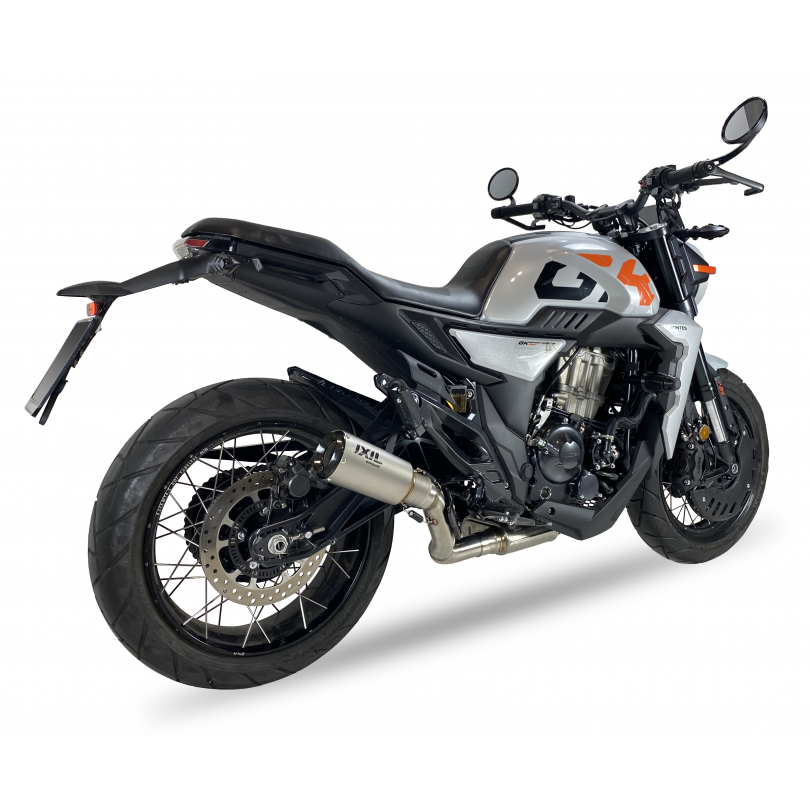 Tłumik IXIL ZONTES X350 2023 typ RC (waga: 800g, długość: 230 mm., materiał: Inox AISI304, kolor: Bright resin) FULL SYSTEM - RA