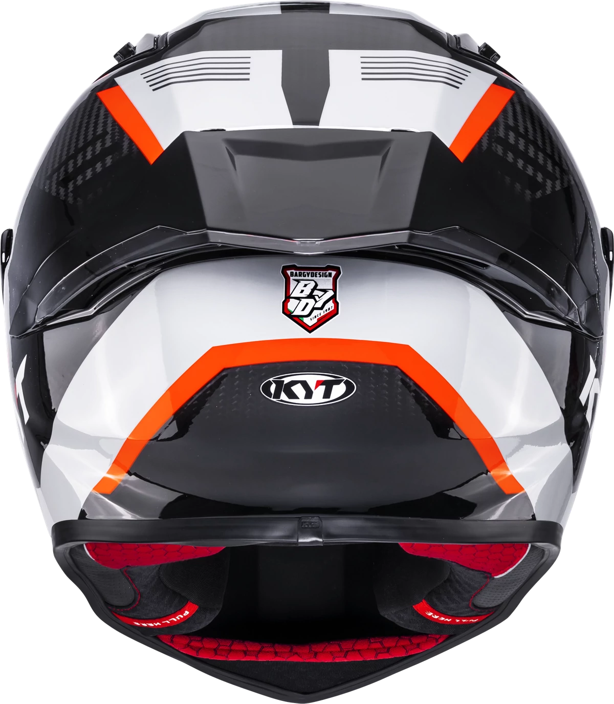 Kask motocyklowy KYT R1R CARBON ZONE POMARAŃCZOWY E06