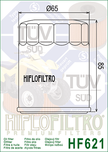 FILTR OLEJU HIFLO HF621 ARCTIC CAT