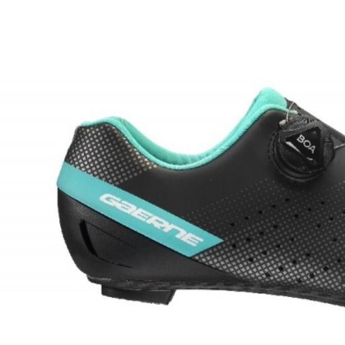 Buty rowerowe szosowe damskie GAERNE CARBON G.TORNADO LADY czarny/turkus