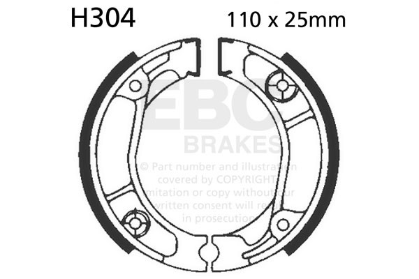 EBC Brakes Szczęki hamulcowe EBC H304 (1 kpl.)