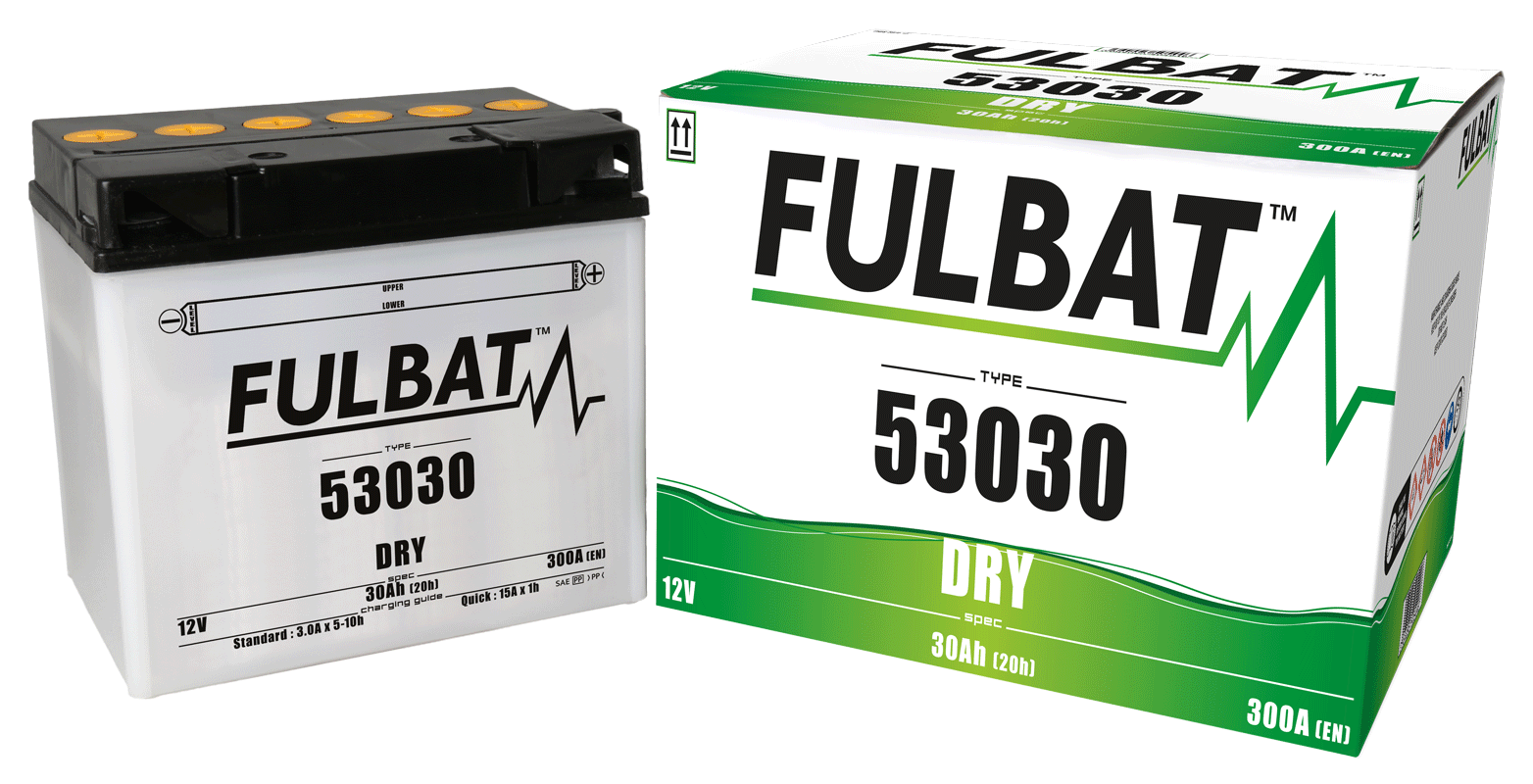 Akumulator FULBAT FUL DRY - 53030 (suchy, obsługowy, kwas w zestawie)