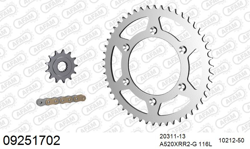 Zestaw napędowy AFAM do HM-HONDA CRE 450 R Enduro, CRE F 450 R Enduro, CRF 450 R