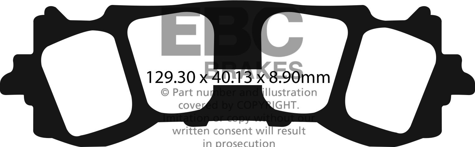 EBC Brakes Klocki hamulcowe EBC FA717HH wzmacniane (kpl. na 1 tarcze)
