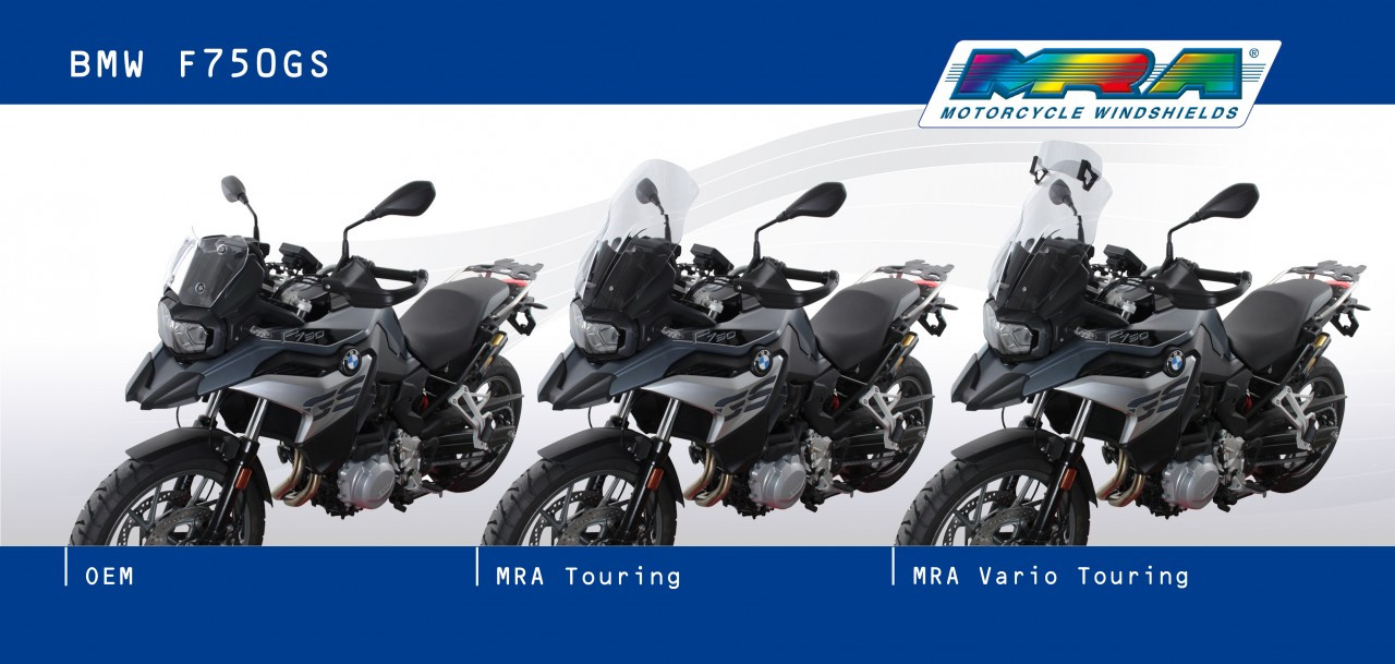 Szyba motocyklowa MRA BMW F 750 GS K80 2018-, forma TM, bezbarwna