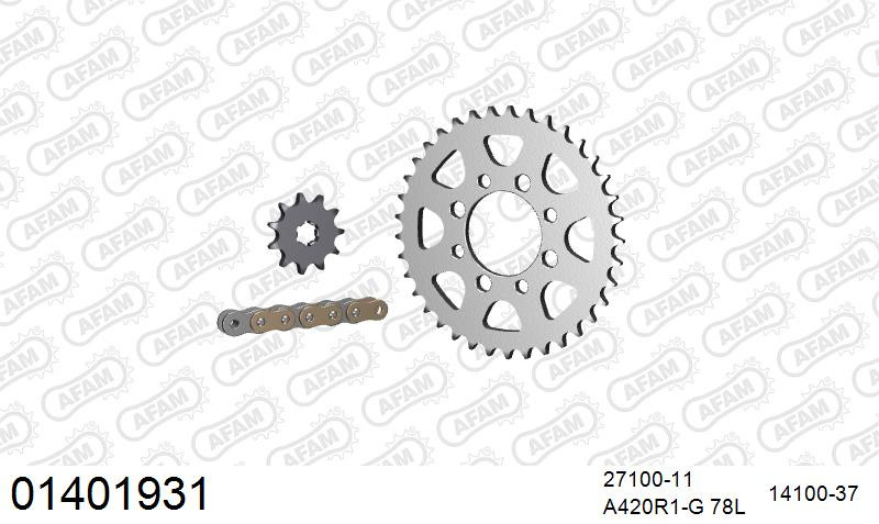 Zestaw napędowy AFAM do SUZUKI LT 50 L,X,Y,K1,K2