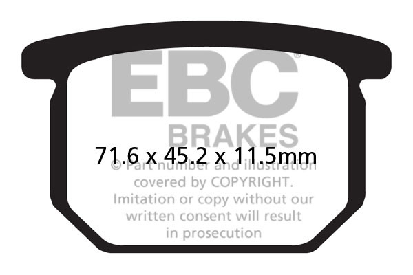 EBC Brakes Klocki hamulcowe EBC FA065 (kpl. na 1 tarcze)